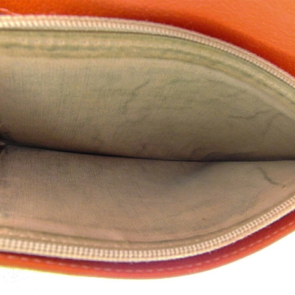 CHANEL Purse Orange Silver Women Authentic secondhand - Picture 4 of 9